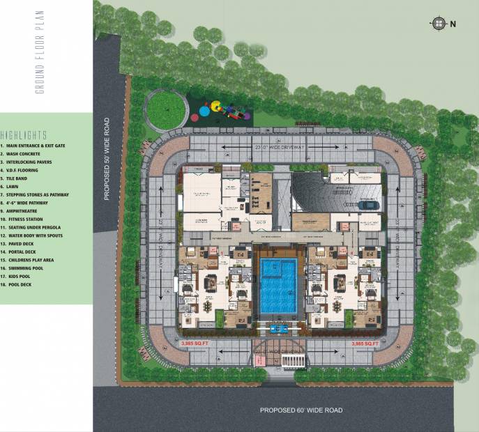  landmark Images for Layout Plan of Sri Aditya Landmark