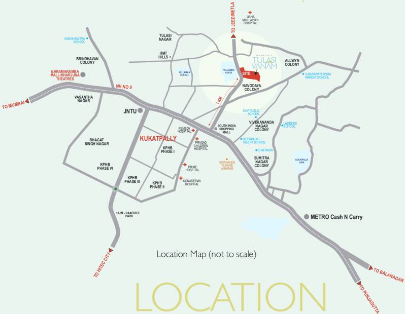  tulasi-vanam Images for Location Plan of Bhavya Tulasi Vanam