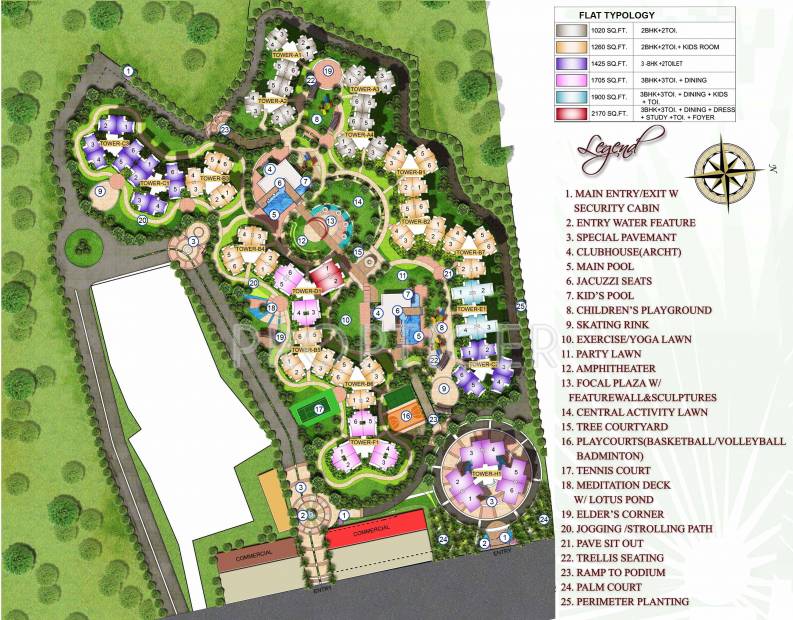 Images for Site Plan of Supertech The Romano