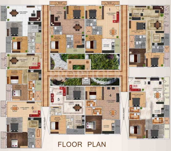  tranquil-towers Images for Cluster Plan of Dhruthi Tranquil Towers