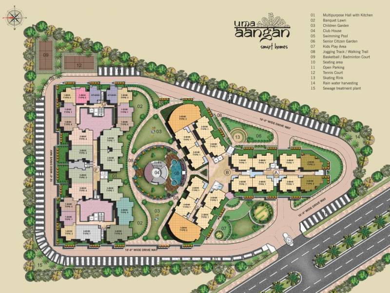  uma-aangan Images for Site Plan of Wish Uma Aangan