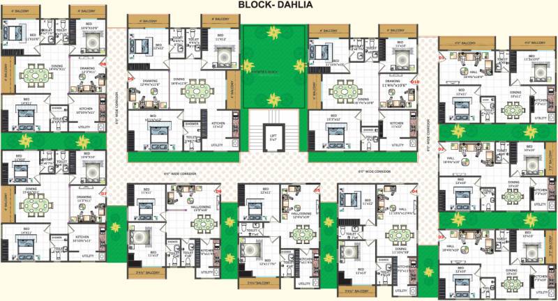  springfields Images for Cluster Plan of Sruthika Springfields