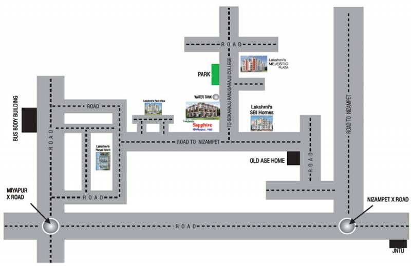 Images for Location Plan of Lakshmi Infratech Sapphire