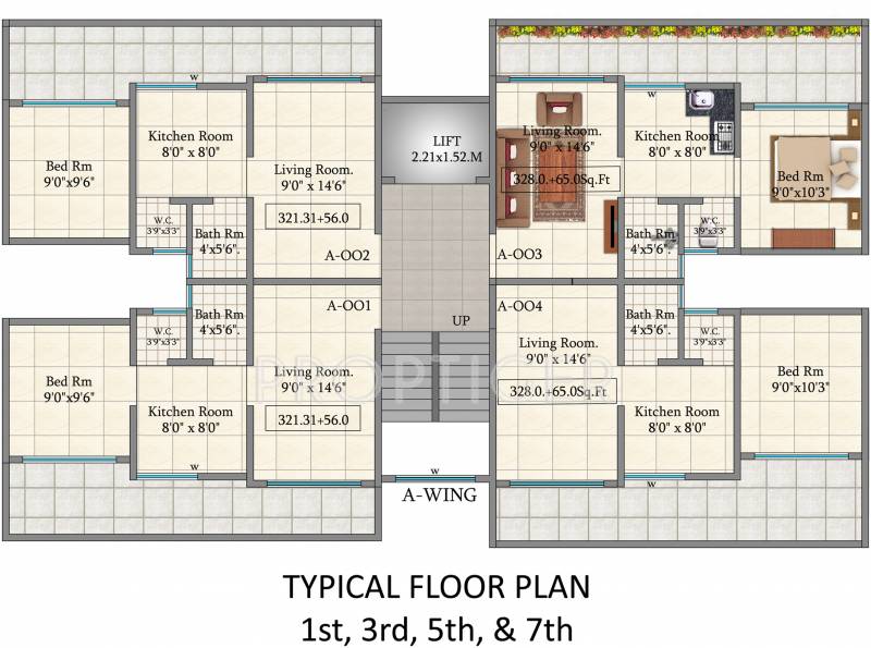 Images for Cluster Plan of GK Hill View Residency