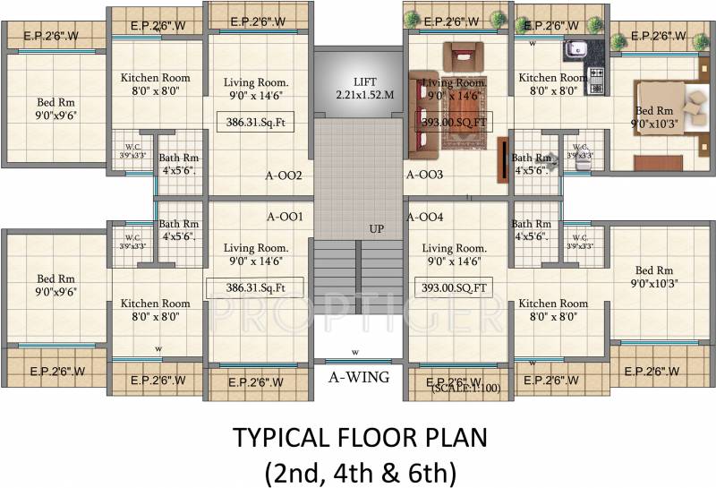 Images for Cluster Plan of GK Hill View Residency