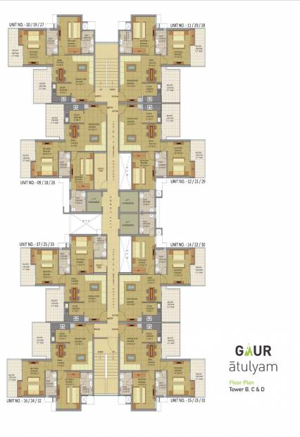 Images for Cluster Plan of Gaursons Atulyam