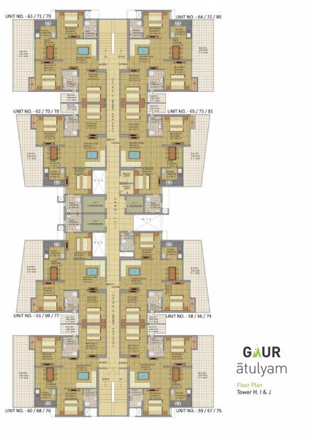 Images for Cluster Plan of Gaursons Atulyam
