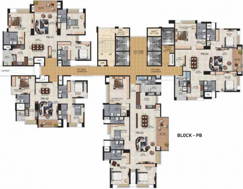 Images for Cluster Plan of CNTC India The Presidential Tower