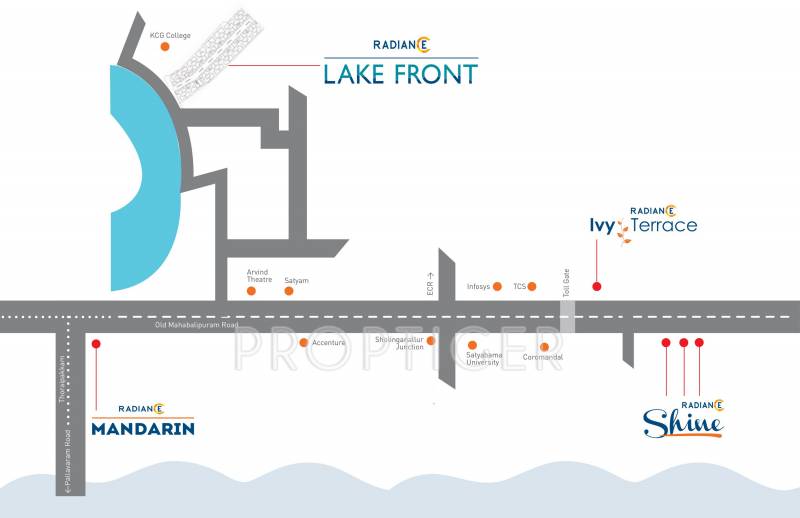  lake-front Images for Location Plan of Radiance Lake Front