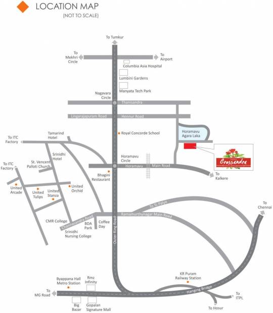  crossandra Images for Location Plan of Akshaya Crossandra