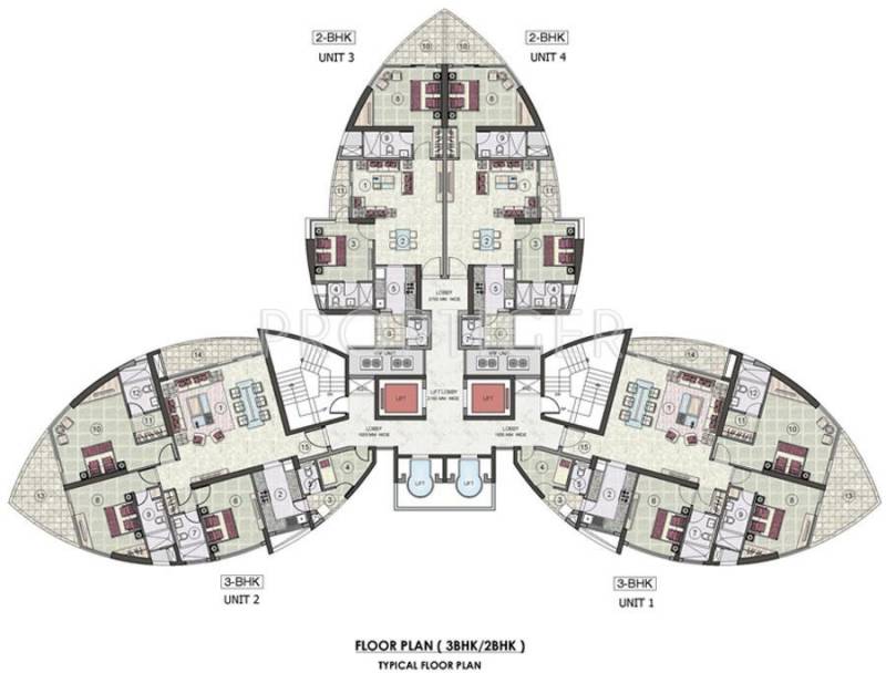  tiara-tower Images for Cluster Plan of Jaypee Tiara Tower