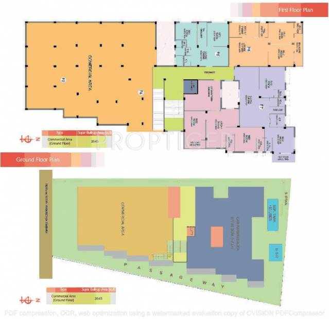 Aatreyee Nirman Indranee Ground and 1st Floor Cluster Plan