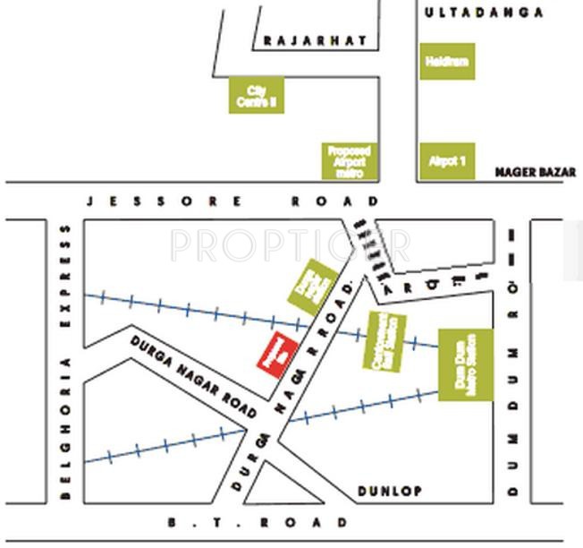 Aatreyee Nirman Indranee Location Plan