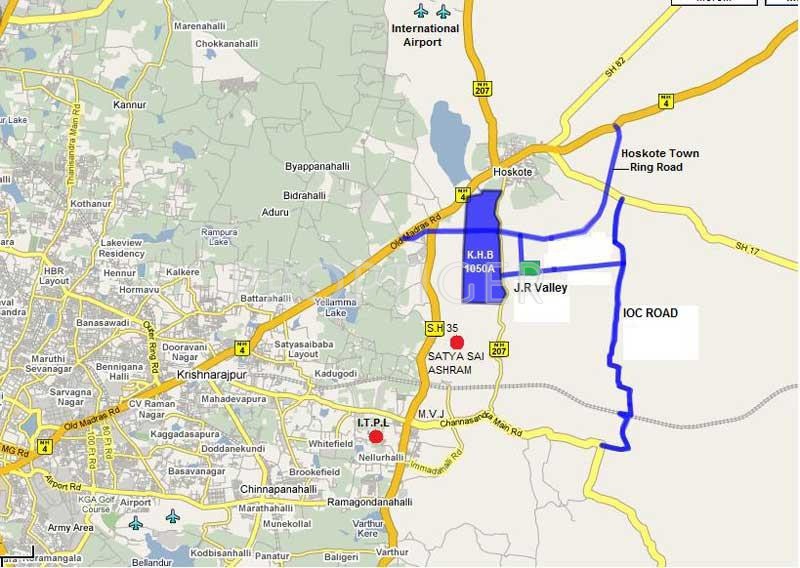 JR Housing Valley Plot Location Plan