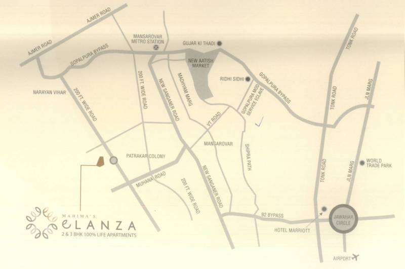  elanza Images for Location Plan of Mahima Elanza