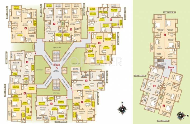  elite Block A, B Cluster Plan