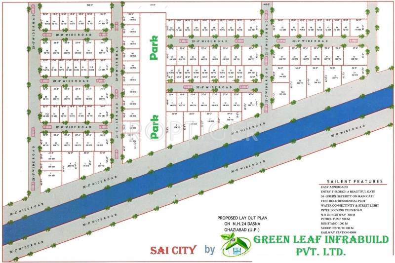 Images for Layout Plan of Green Leaf Infrabuild Sai City