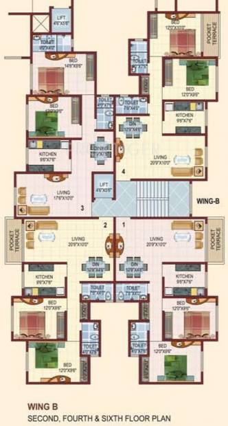 Images for Cluster Plan of DV Kingston Tower