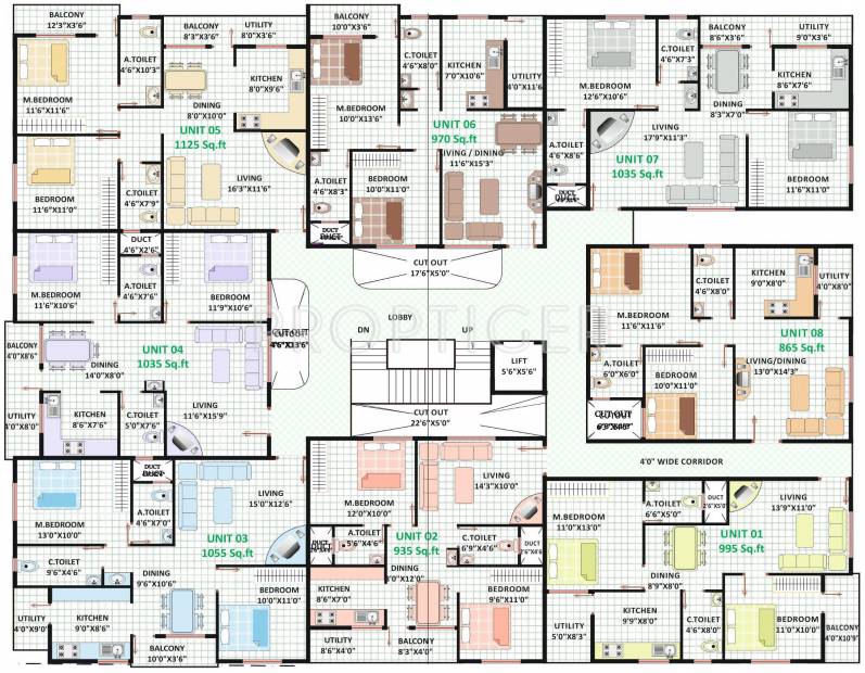 Images for Cluster Plan of Mamtha Elegancy