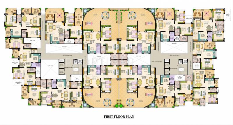 Vishwakarma Builders Prestige 1st Floor Cluster Plan