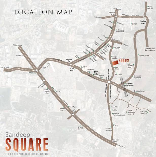  square Images for Location Plan of Sandeep Square