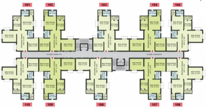  chandaka-meadows Block A Cluster Plan