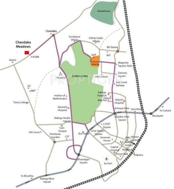  chandaka-meadows Images for Location Plan of Trishakti Chandaka Meadows