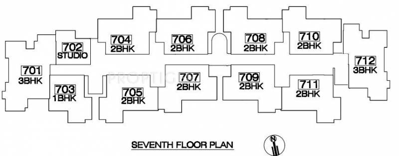  heights Tower 1 Cluster Plan