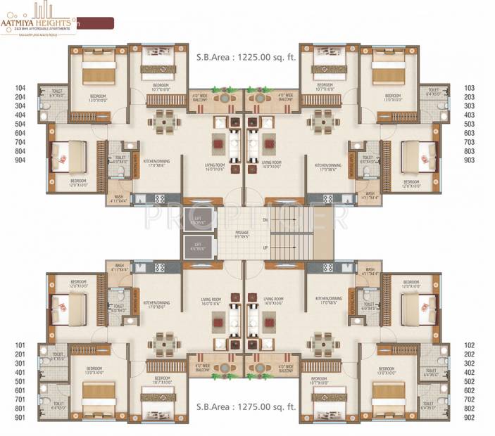  heights-phase-1 Images for Cluster Plan of Aatmiya Heights