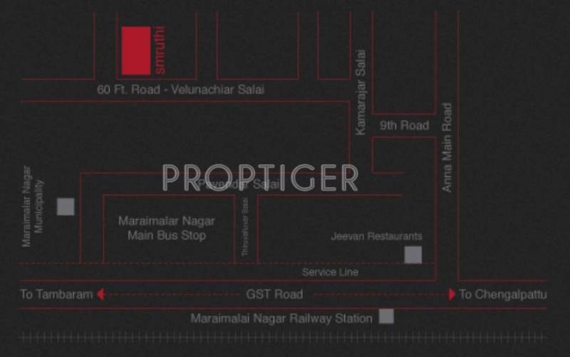 Laxsara Living Spaces Smruthi Location Plan