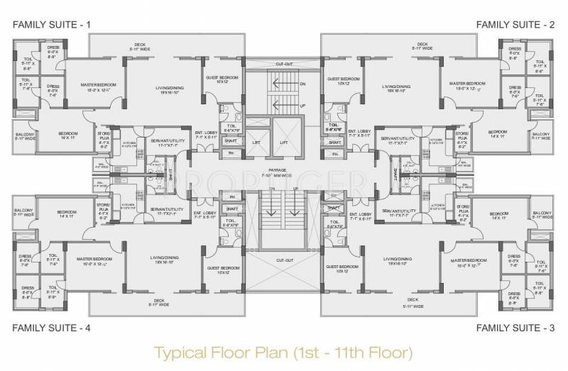  burj-one Tower A Cluster Plan