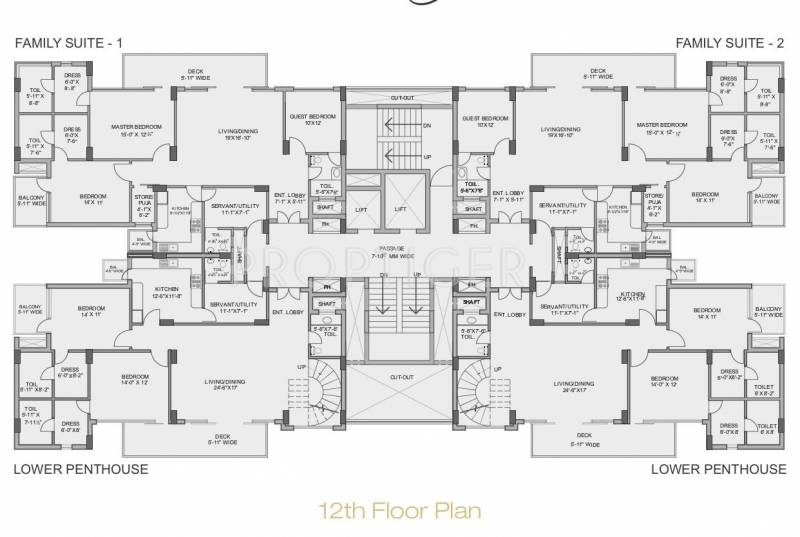  burj-one Tower B Cluster Plan