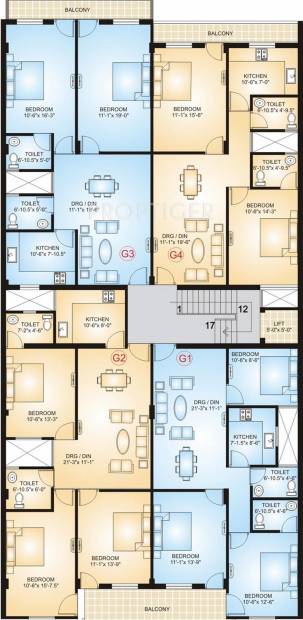 Images for Cluster Plan of Virat Residency B
