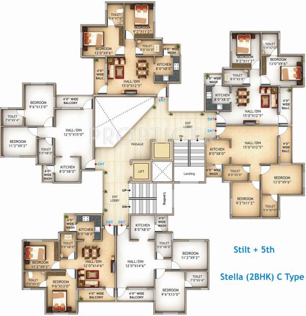 Images for Cluster Plan of Sandesh City Apartment 1