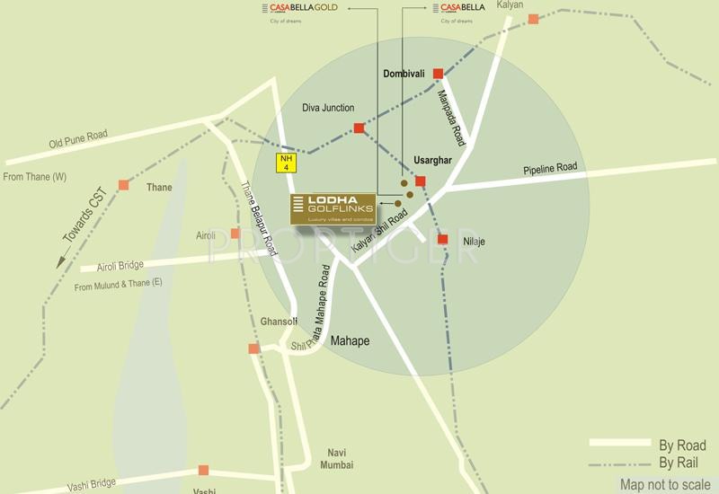  golflinks-villas Images for Location Plan of Lodha Golflinks Villas