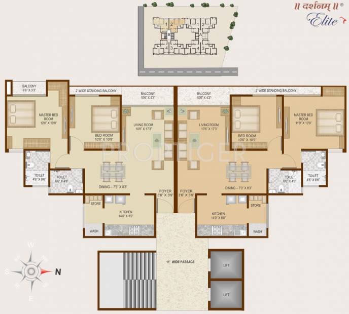 Images for Cluster Plan of Darshanam Elite