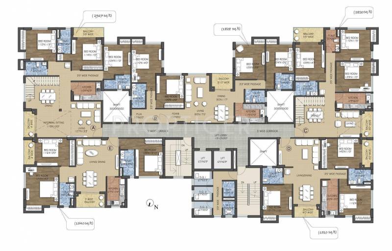 Images for Cluster Plan of Vinayak Blossom County