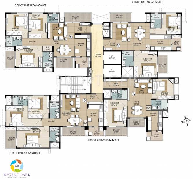 regent-park Tower 1 Cluster Plan