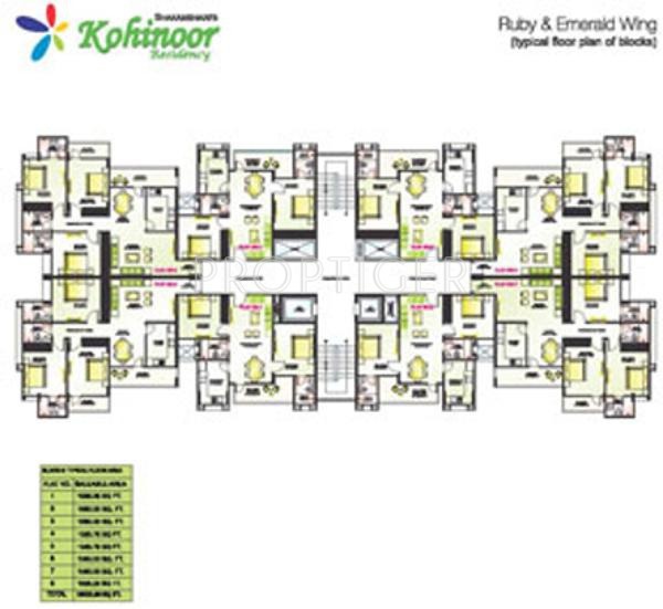  kohinoor-residency Images for Cluster Plan of Shree Shakambhari Developers Pvt Ltd Kohinoor Residency