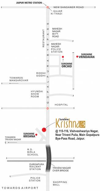 Images for Location Plan of Dhanuka Sunshine Krishna 3