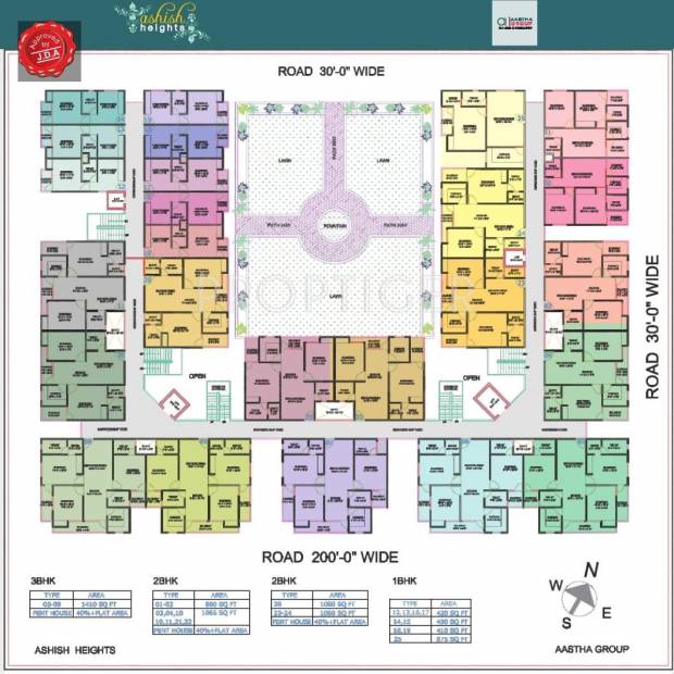Images for Cluster Plan of Aastha Group Ashish Heights