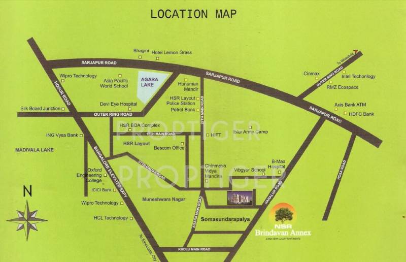  brindavan-annex Images for Location Plan of NSR Brindavan Annex