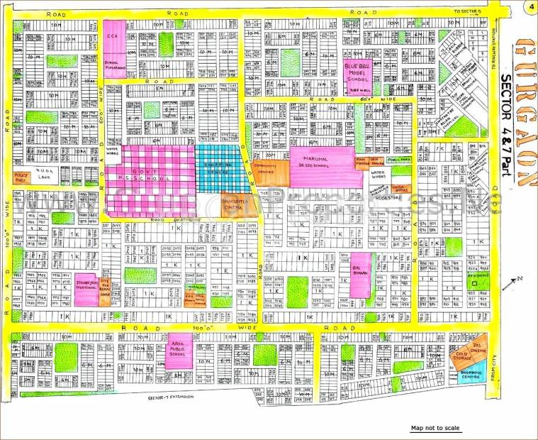 Images for Master Plan of HUDA Plot Sector 4 And 7