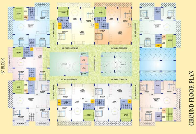  poorvi-enclave Block B Cluster Plan