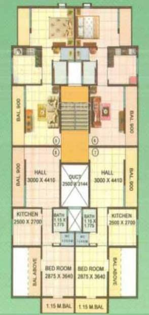 Images for Cluster Plan of Gawade Group Kulswamini Heritage