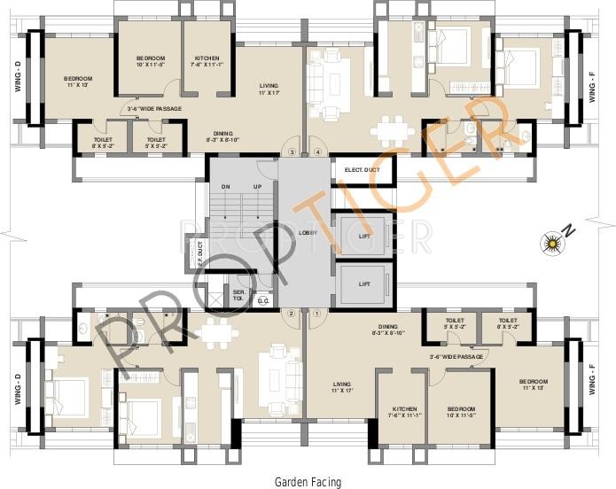 Aadinath Home Founders Aura Block 3  Cluster Plan
