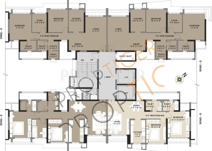 Aadinath Home Founders Aura Block 4  Cluster Plan