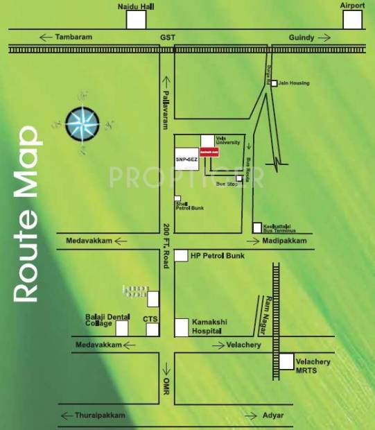 Aadinath Home Founders Aura Location Plan