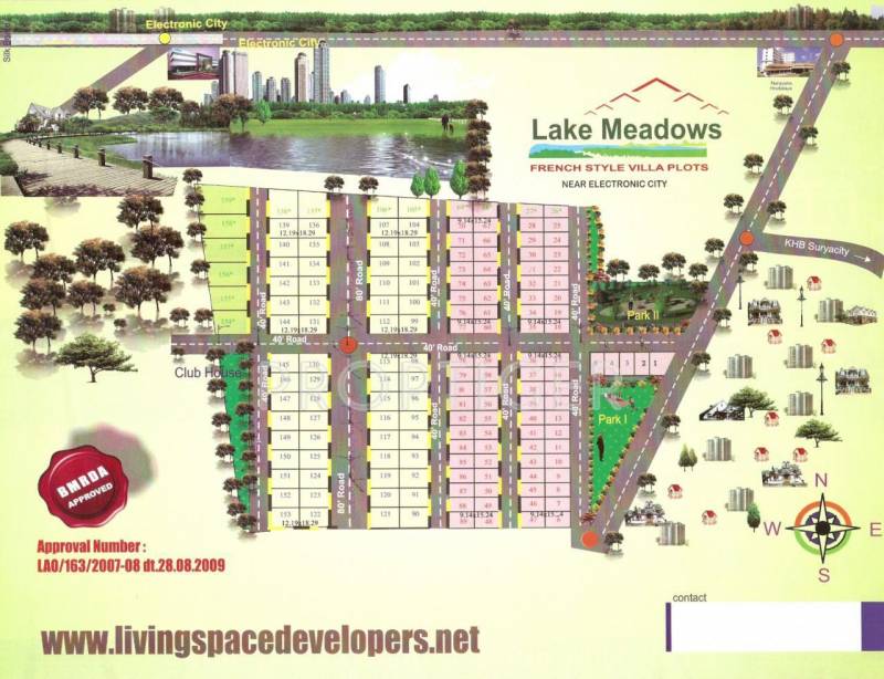 living--space--developers lake-meadows Layout Plan