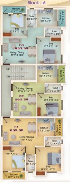 Images for Cluster Plan of Grand Space Developers Pvt Ltd Diya Homes